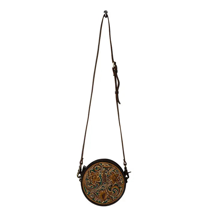 Laredo Tooled Round Crossbody