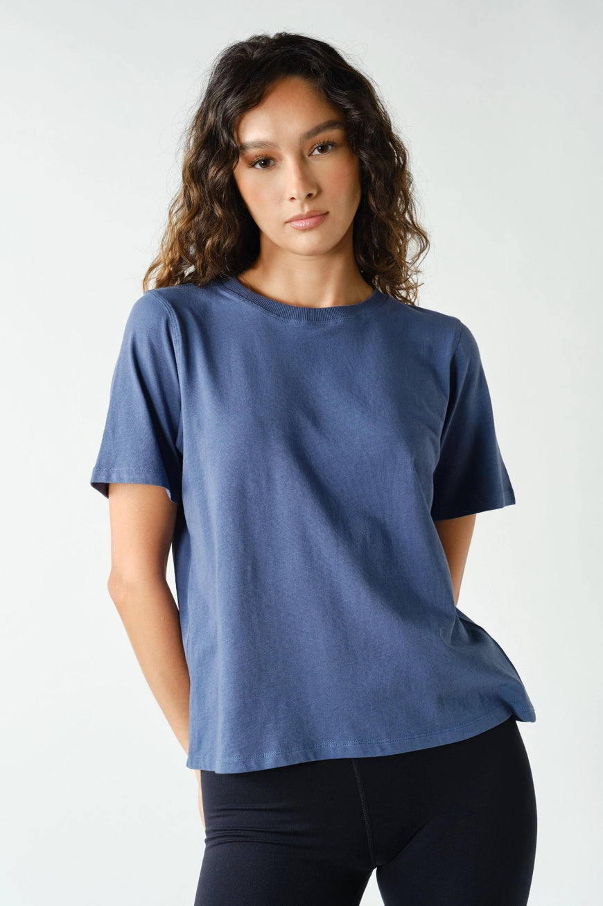 Lena Boxy Pigment-Dyed Tee