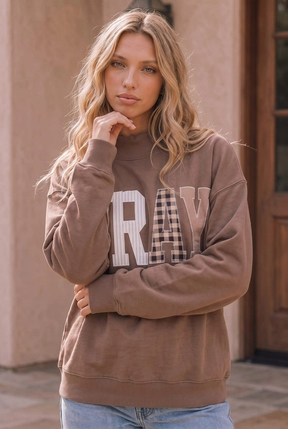 Krista PRAY Patchwork Sweatshirt