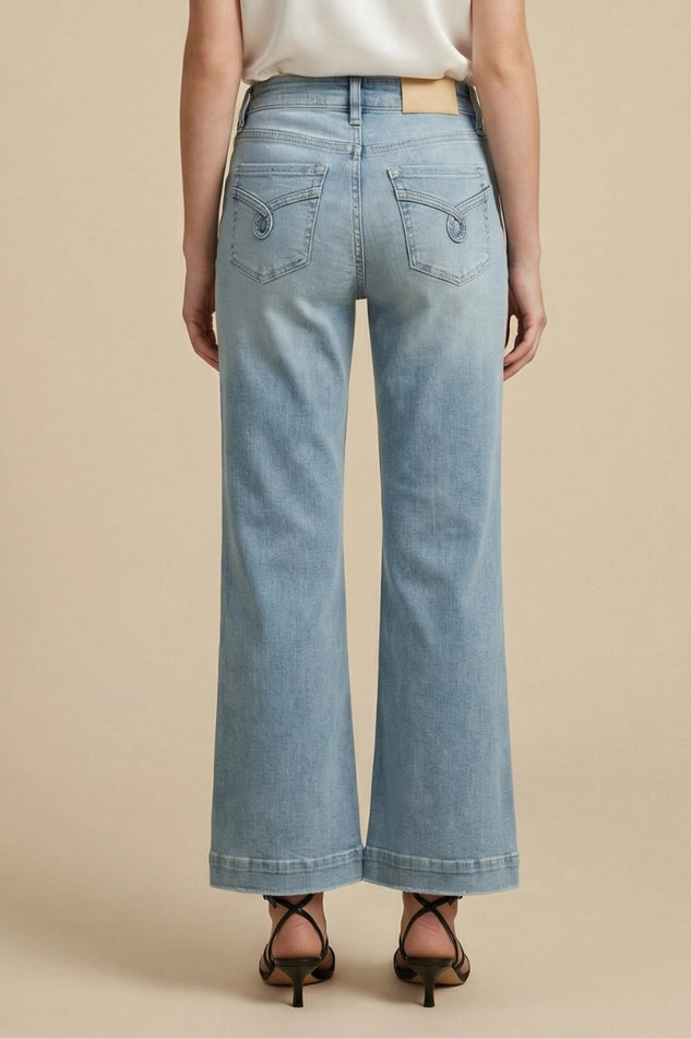 Veda Tummy Control High Rise Relaxed Holly Flare Jeans