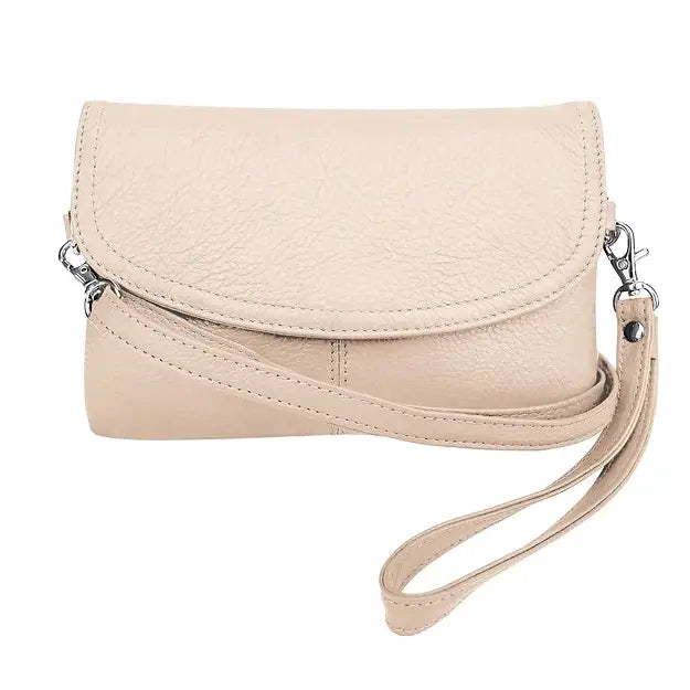 Wynonna Leather Crossbody Clutch