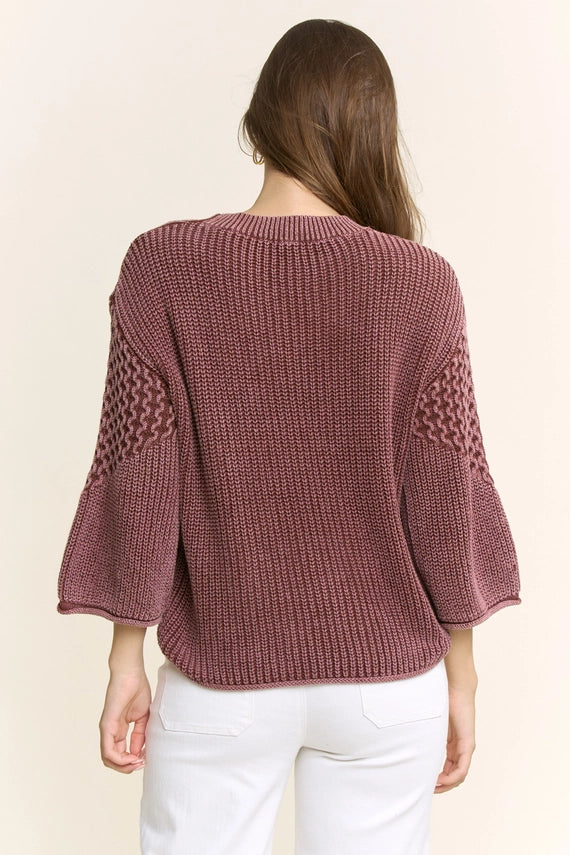 Melinda Textured Knit Sweater