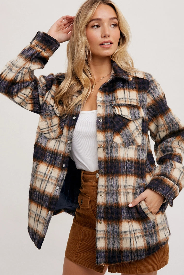 Ariana Brushed Flannel Shacket