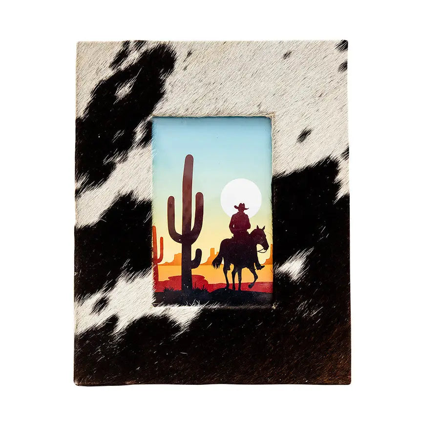 Reba Cowhide Picture Frame