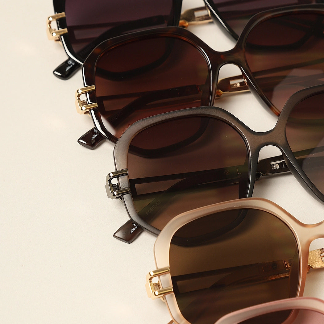 Claudette Geometric Frame Sunglasses