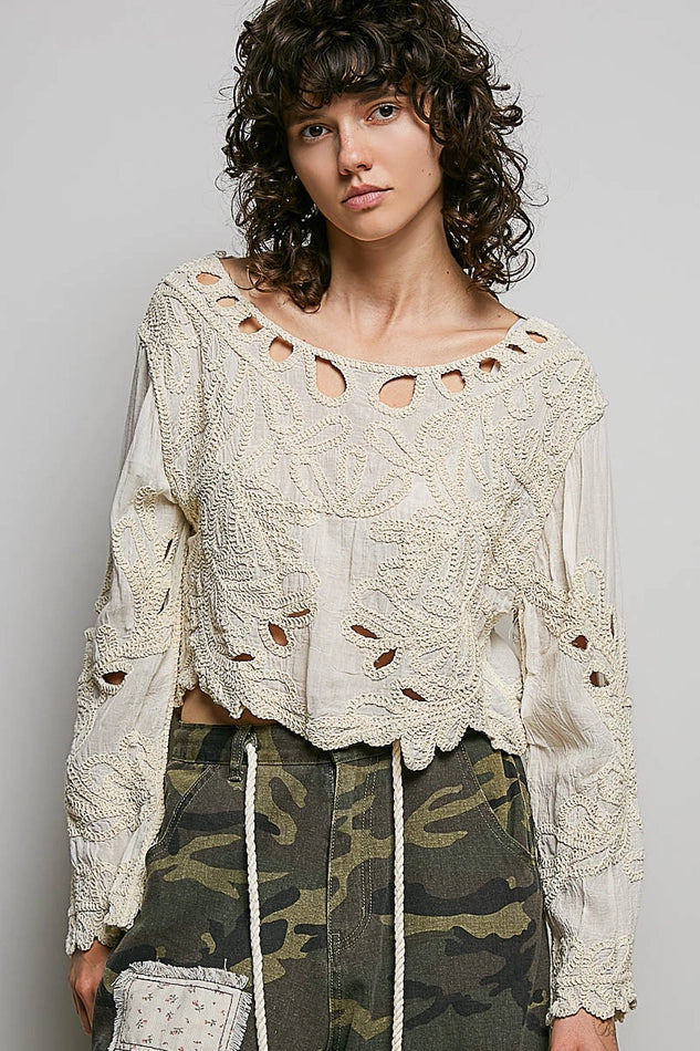 Eulalie Crochet Blouse