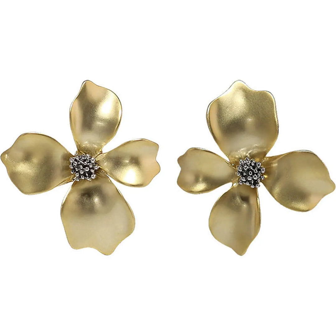 Tabitha Gold Floral Earrings