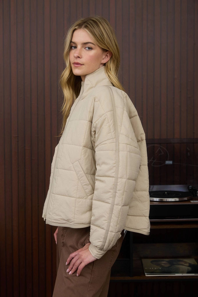 Lirien Quilted Zip Puffer Jacket