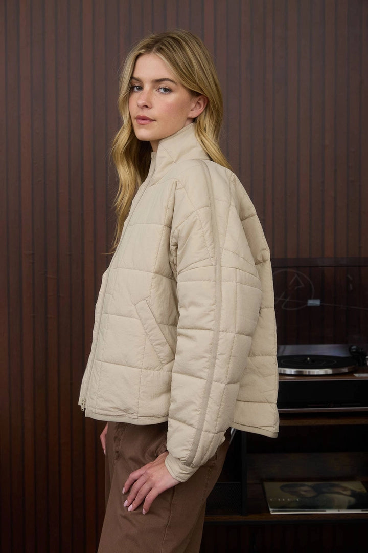 Lirien Quilted Zip Puffer Jacket