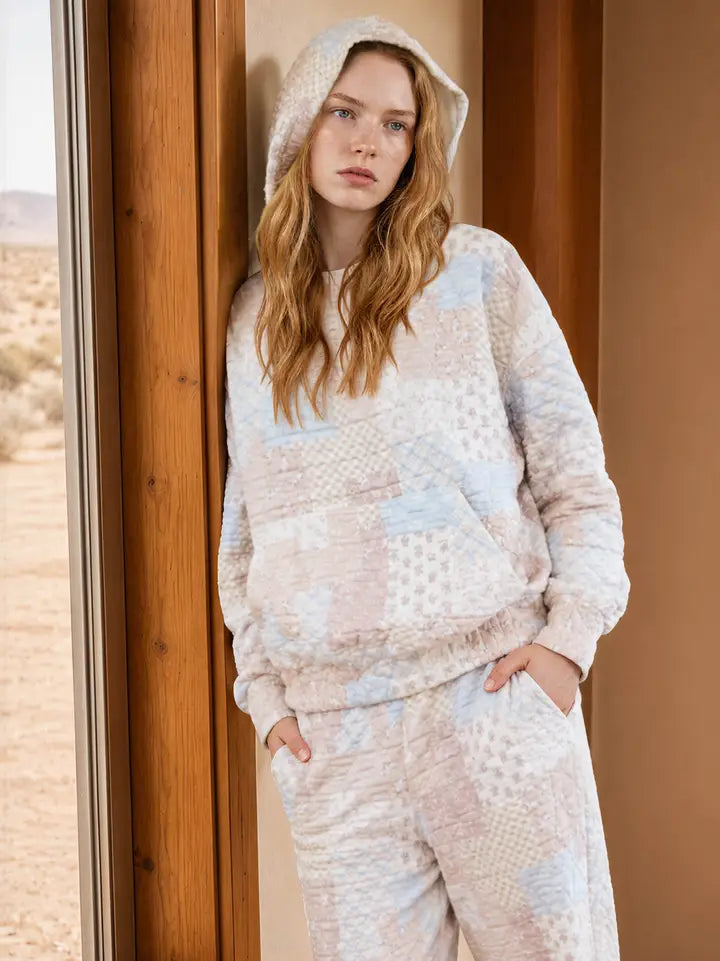 Brandi Quilted Patchwork Hoodie