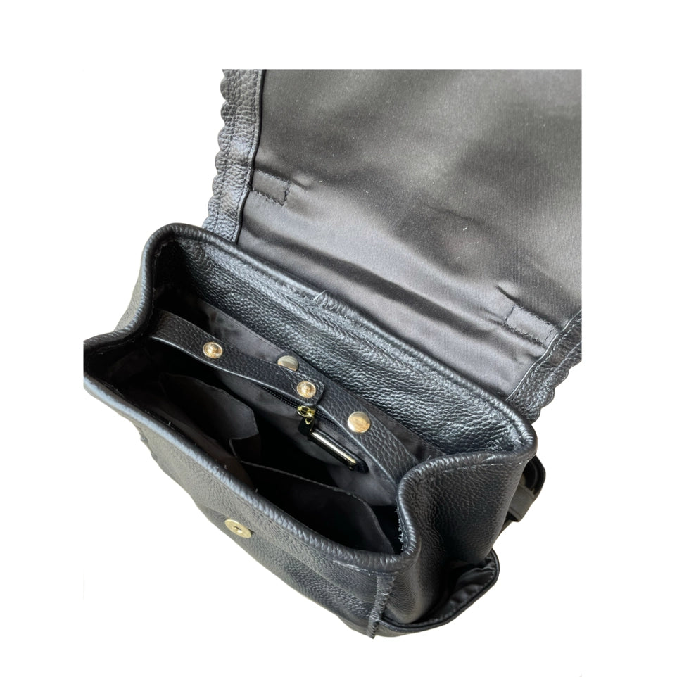 Meribella Convertible Leather Backpack Crossbody