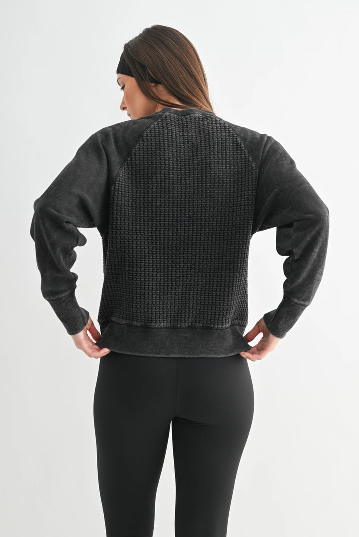 Twyla Waffle Knit Pullover