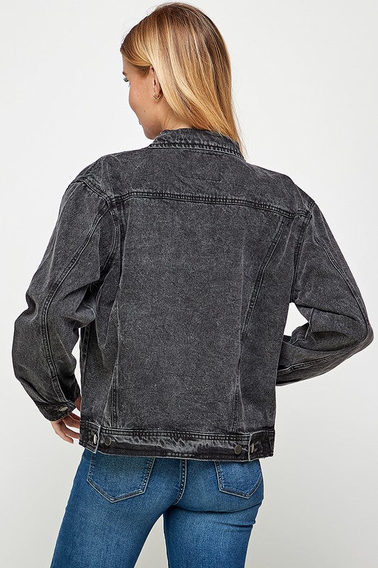 Percy Black Denim Jacket