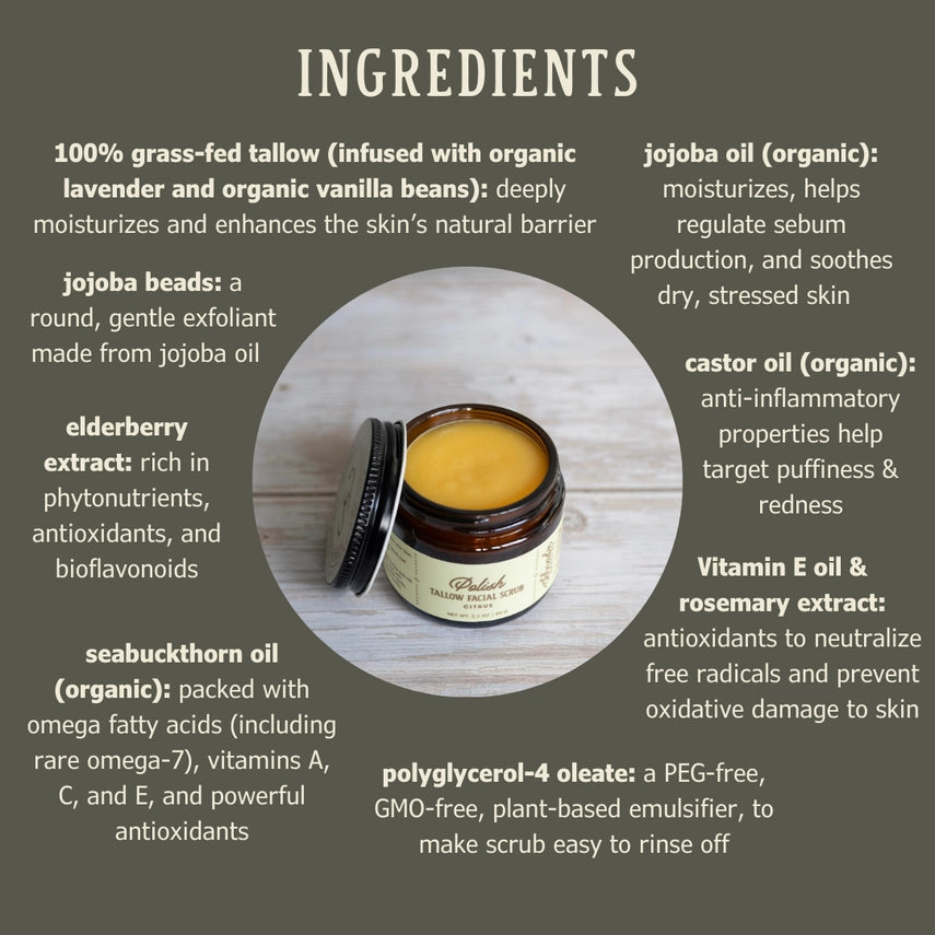 Tallow Facial Scrub