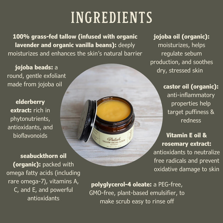 Tallow Facial Scrub