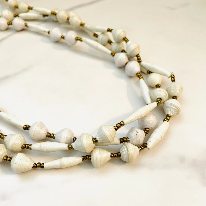Paper Bead Necklaces - Kenya