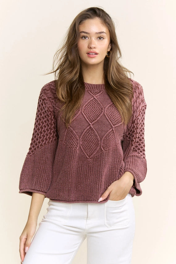 Melinda Textured Knit Sweater