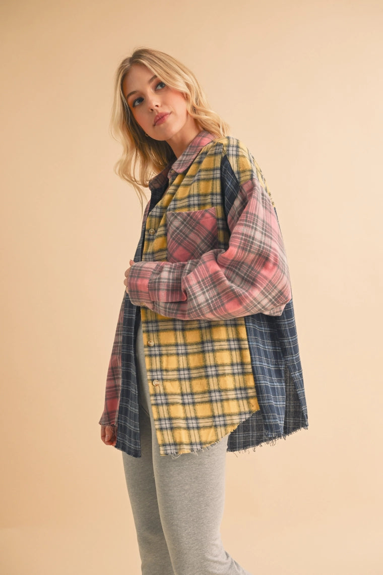 Neela Multi Color Plaid Flannel