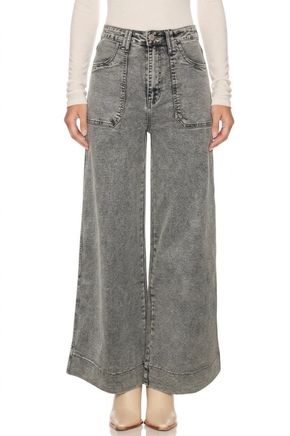 Tori Washed Palazzo Jeans