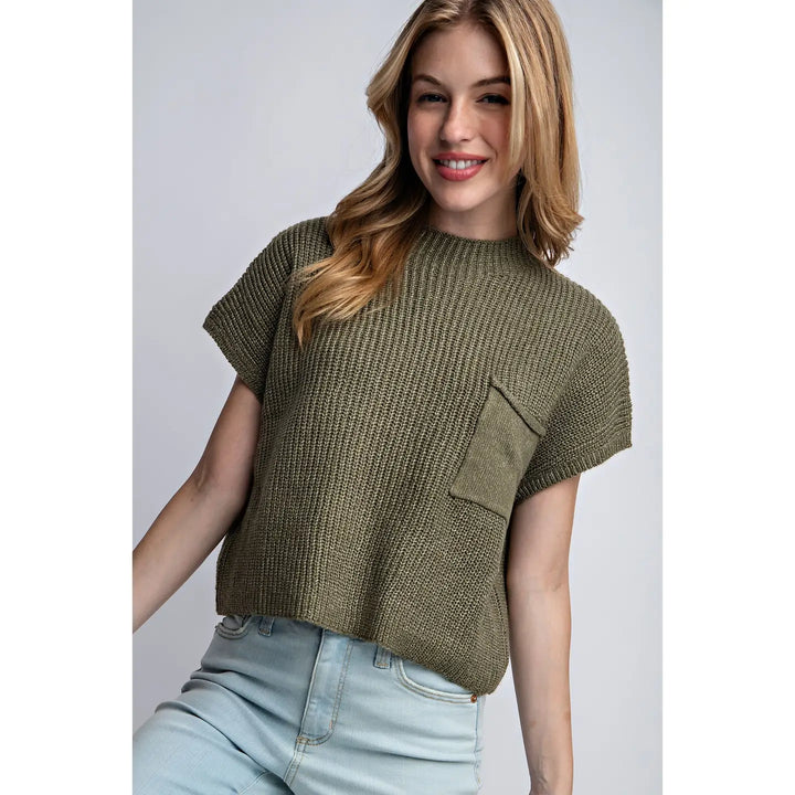 Elin Crewneck Short Sleeve Sweater