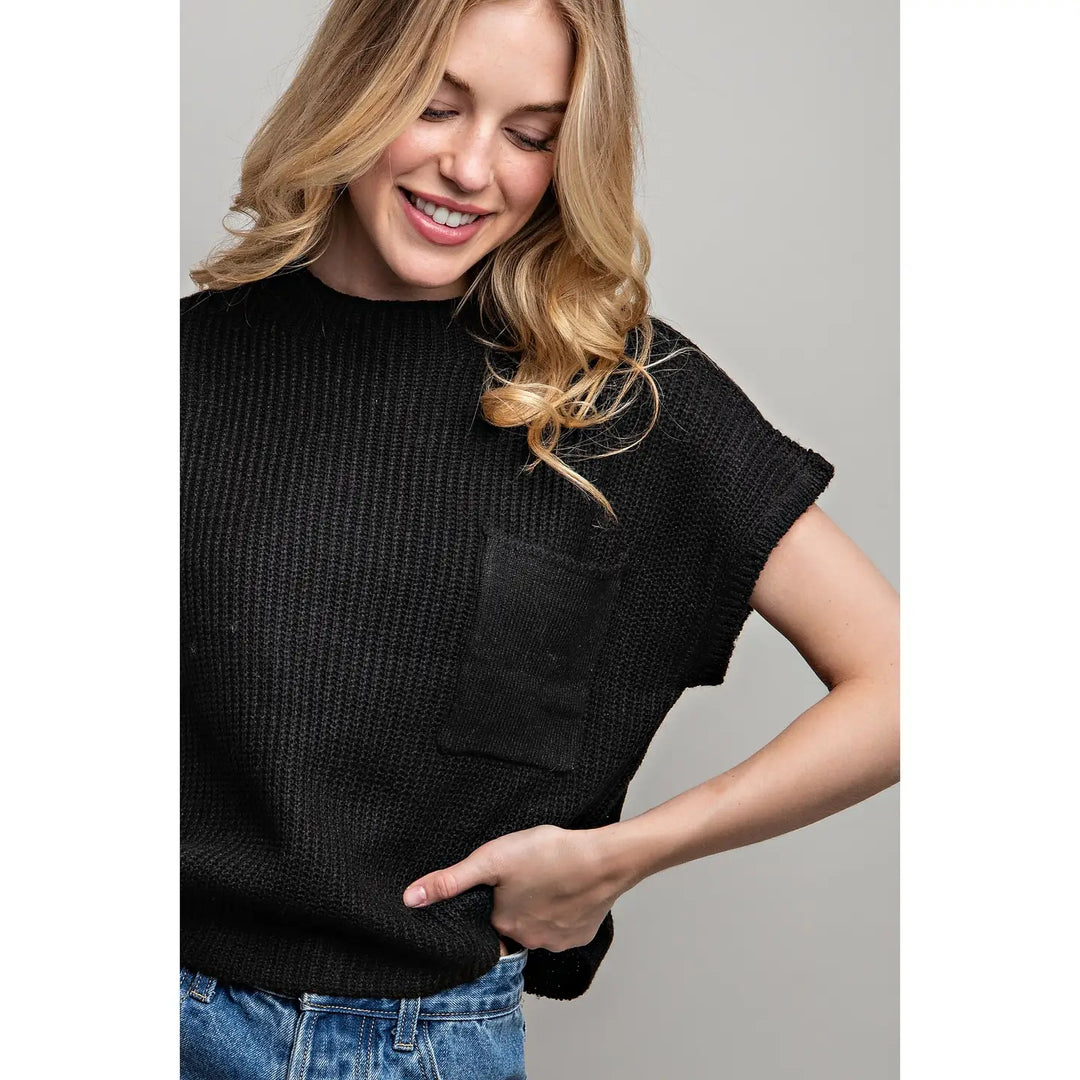 Elin Crewneck Short Sleeve Sweater