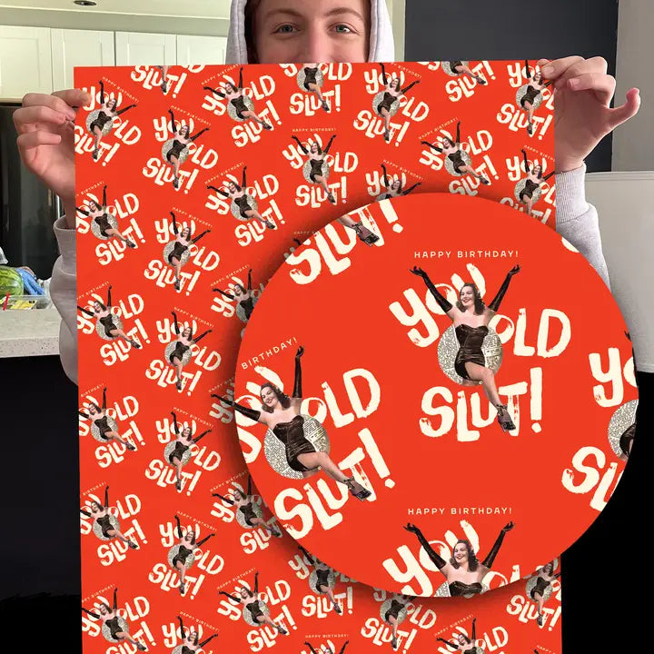Old Slut Wrapping Paper