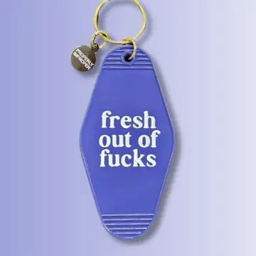 Hot Stamped Motel Keychains