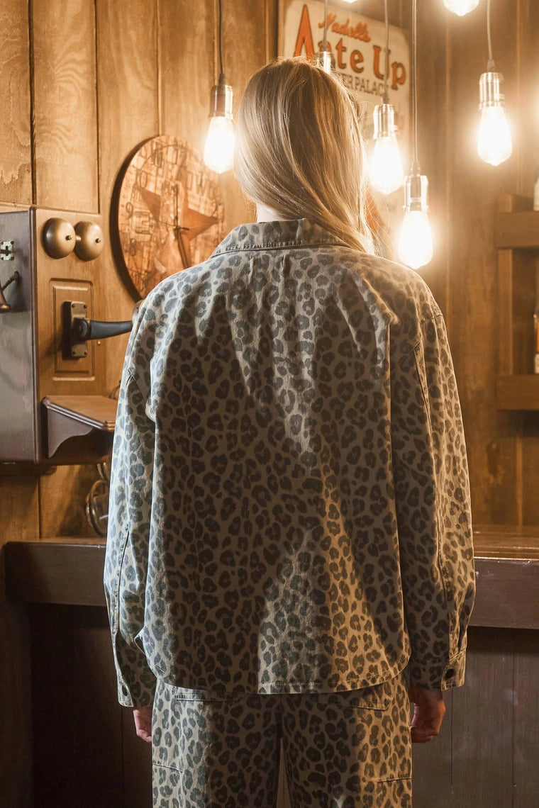 Waverly Leopard Print Button Down Shacket