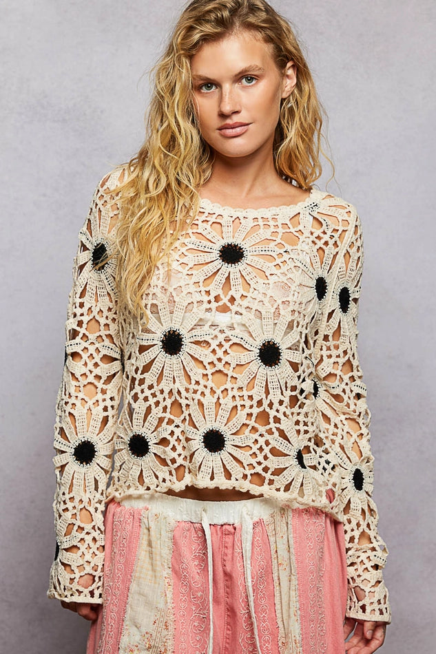 Marigold Crochet Sweater