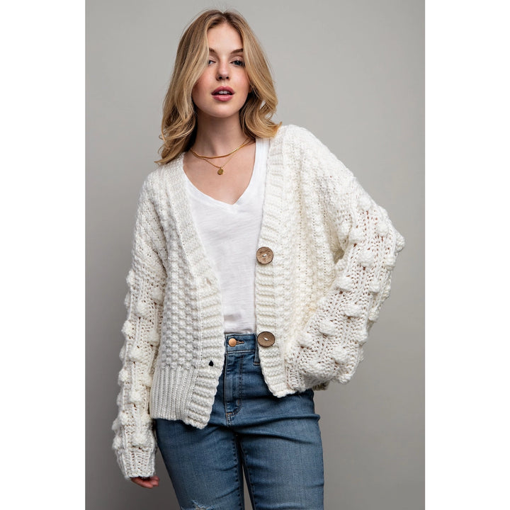 Winifred Chunky Knit Button Cardigan