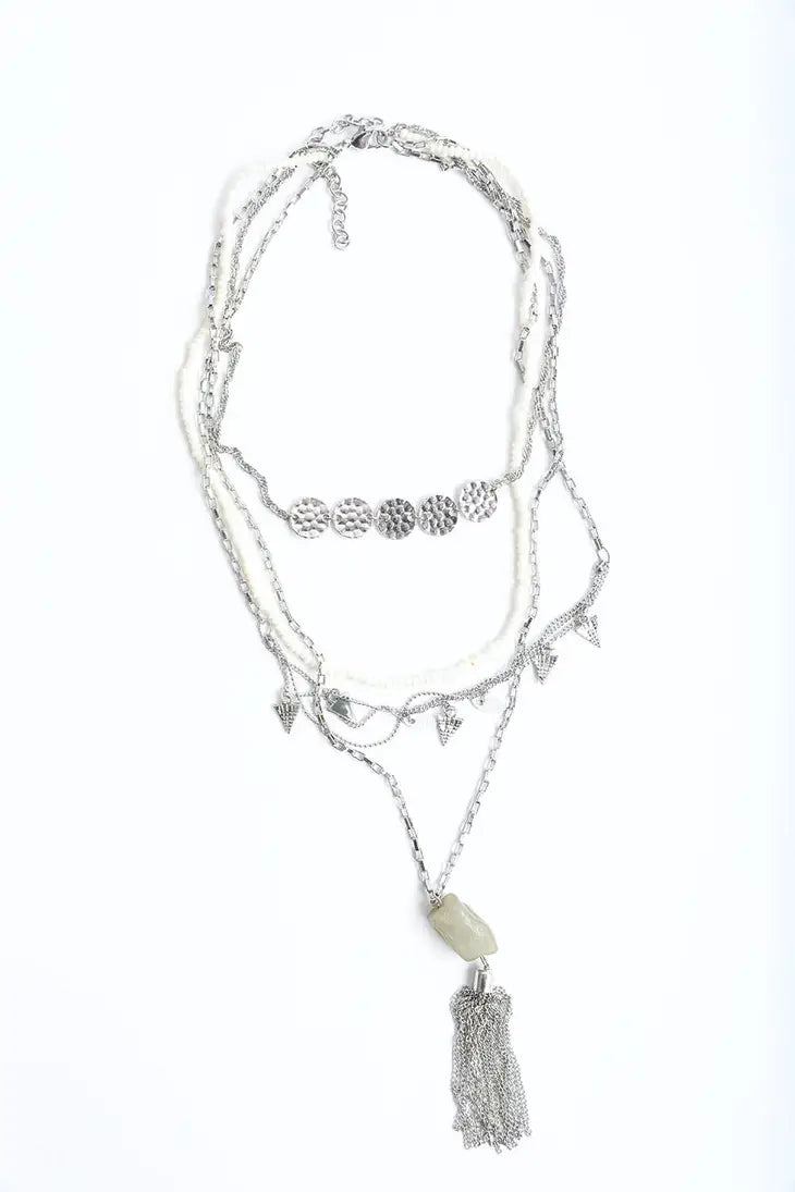 Cole Jade Layered Chain Necklace