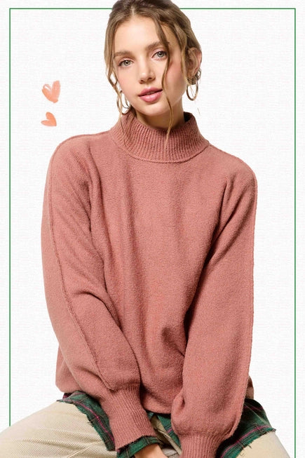 Maeve Loose Fit Balloon Sleeve Sweater