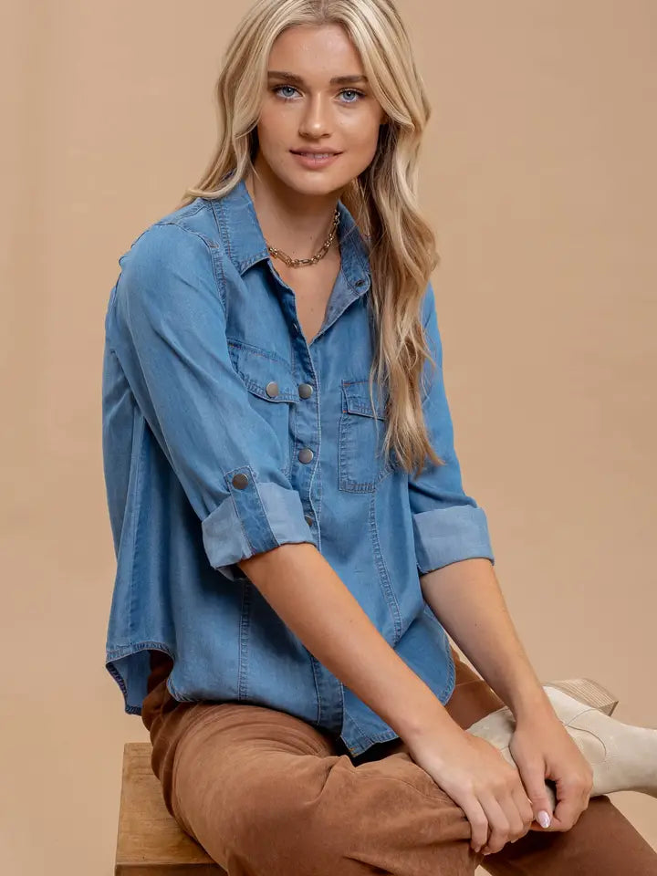 Conley Chambray Button Down