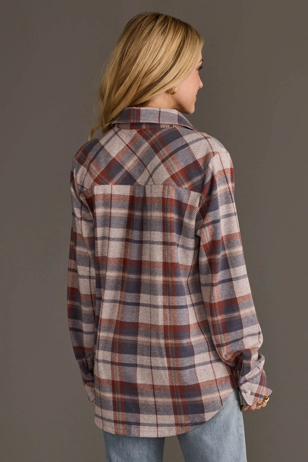 Whitney Lightweight Plaid Button Up