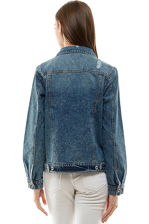 Tanna Distressed Denim Jacket