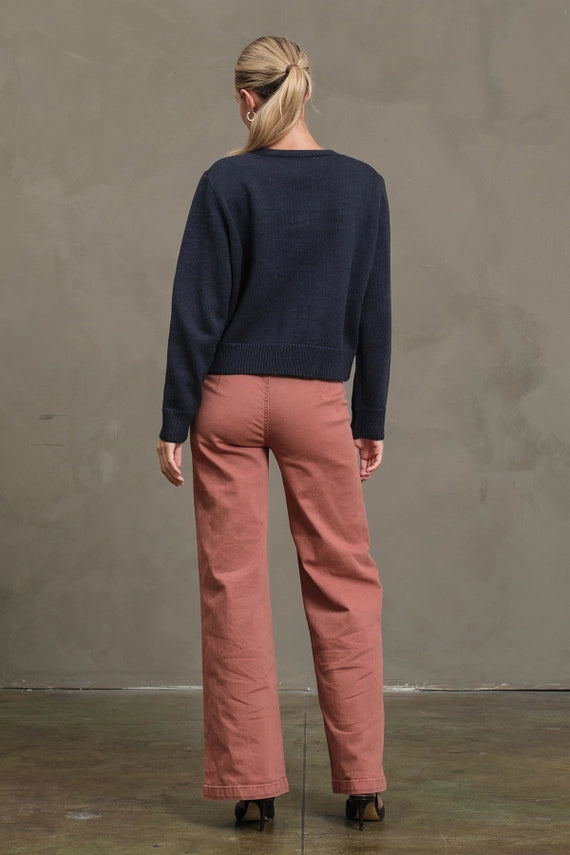 Ashley Vintage Seam Wide Denim