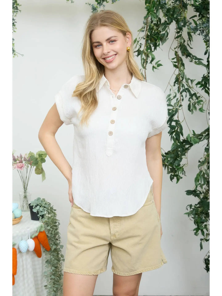 Arlena Linen Blend Top