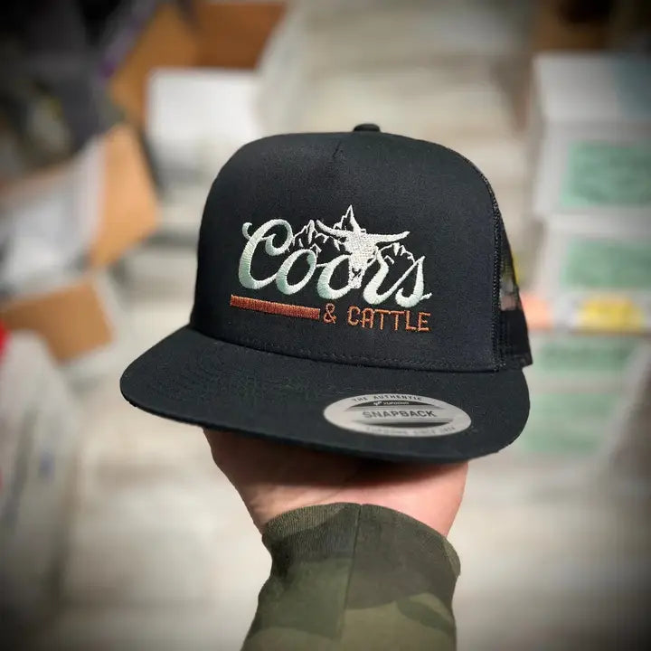 Coors & Cattle Embroidered Trucker Hat