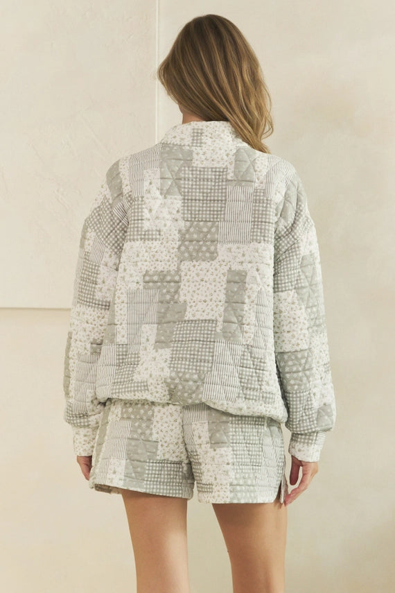Kerri Quilted Patchwork Pullover