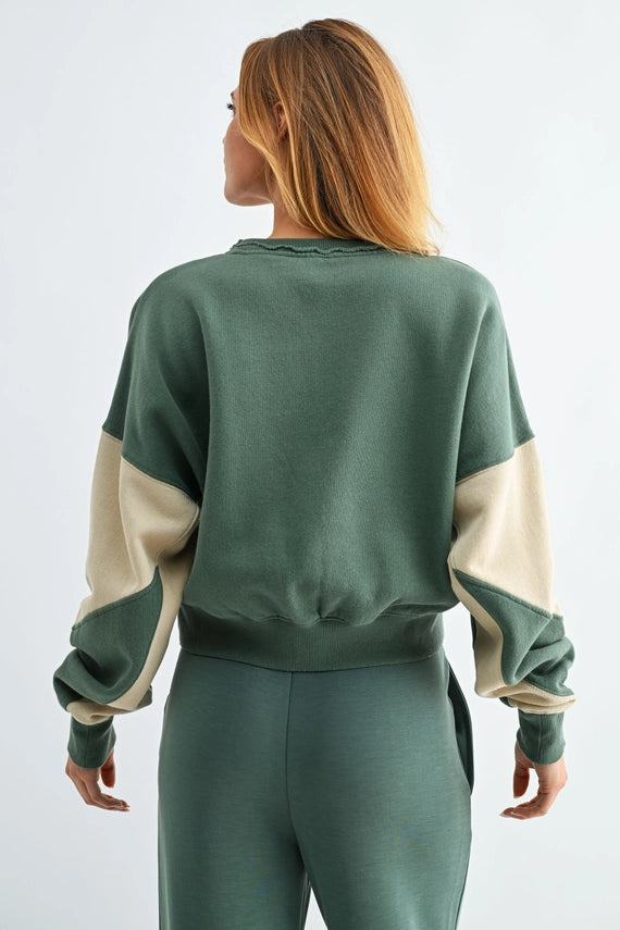 The Natalie Color Block Crewneck