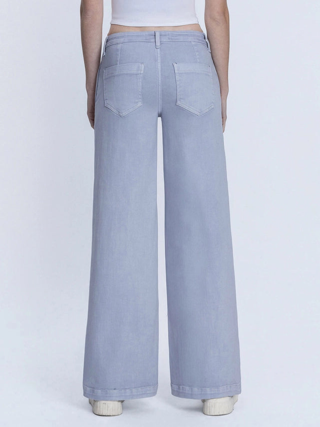 Lauren Mid Rise Wide Leg Jeans