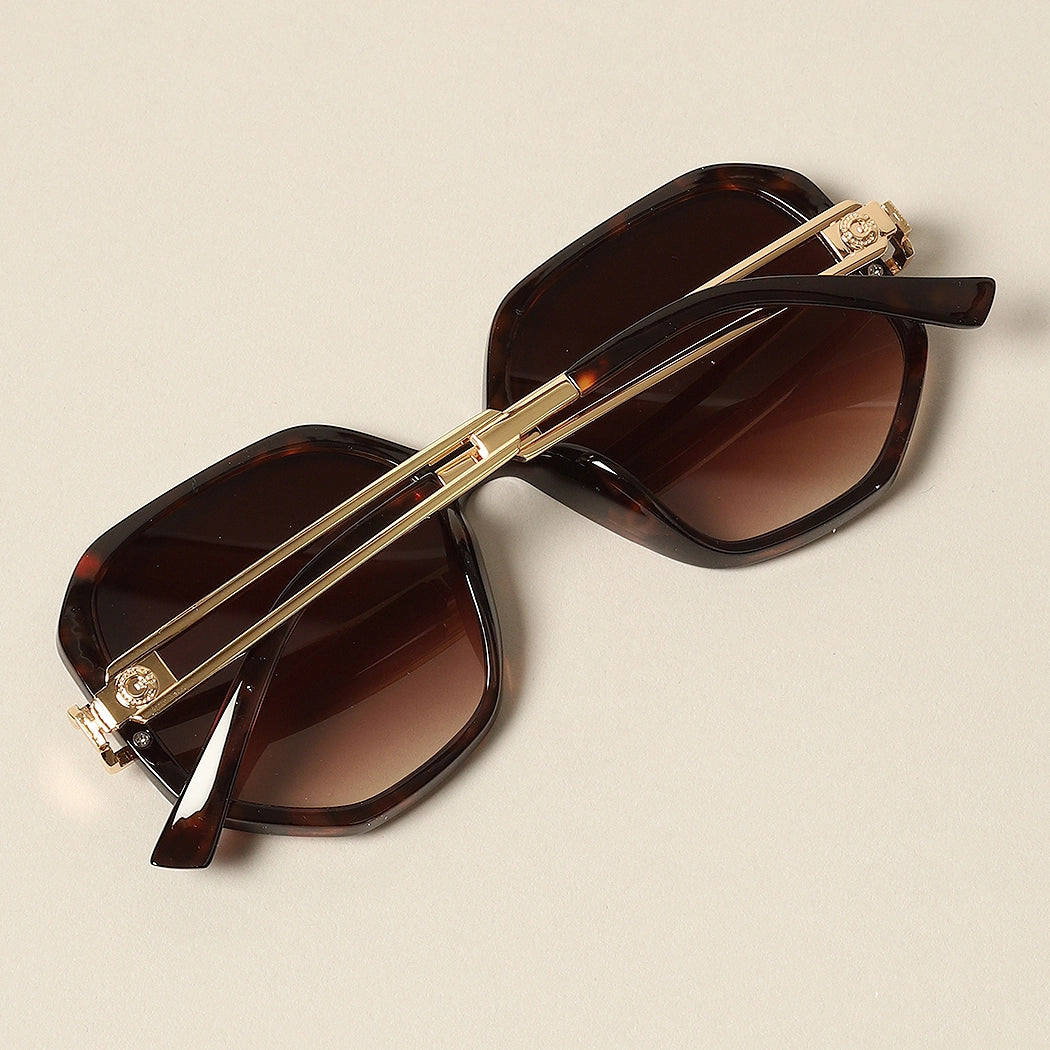 Claudette Geometric Frame Sunglasses