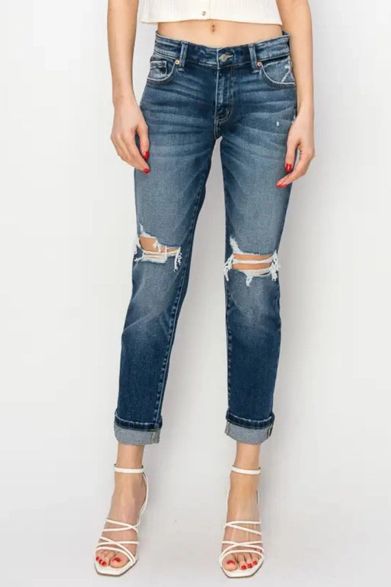 Tonya Distressed Boyfriend Jeans