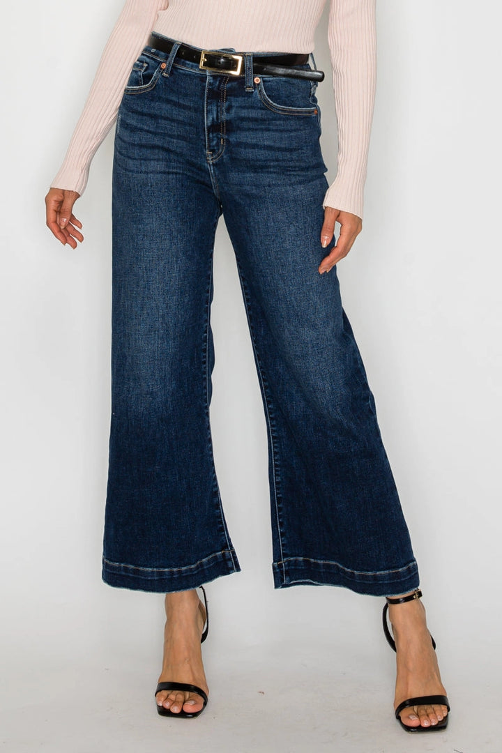 Neillie Cropped Palazzo Jeans