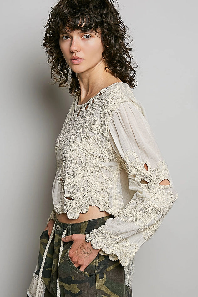 Eulalie Crochet Blouse