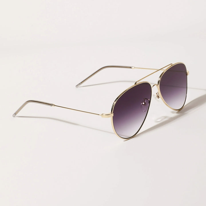 Jackie Tinted Metal Frame Aviator Sunglasses