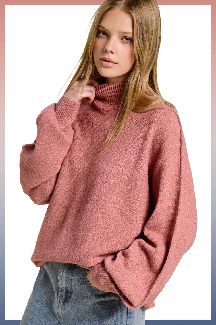 Maeve Loose Fit Balloon Sleeve Sweater