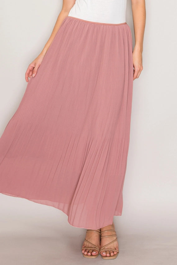 Brooke Pleated Maxi Skirt