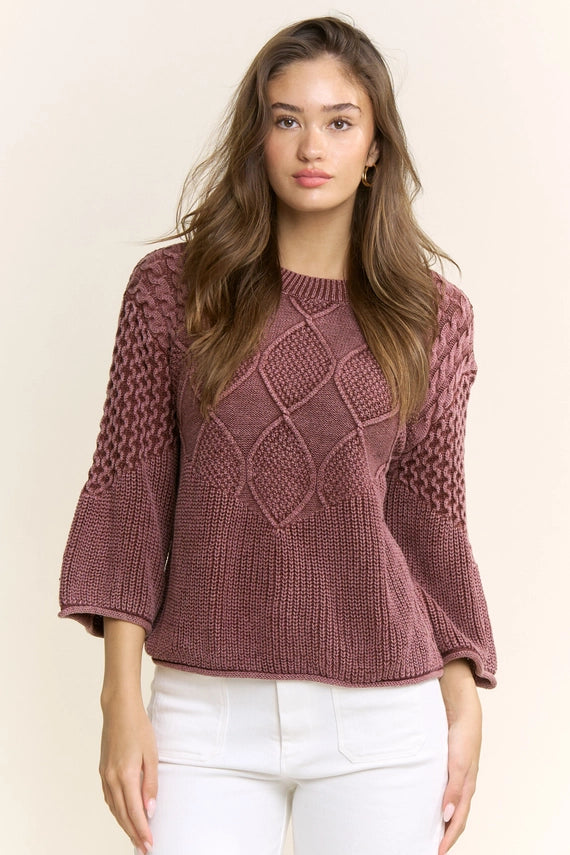 Melinda Textured Knit Sweater