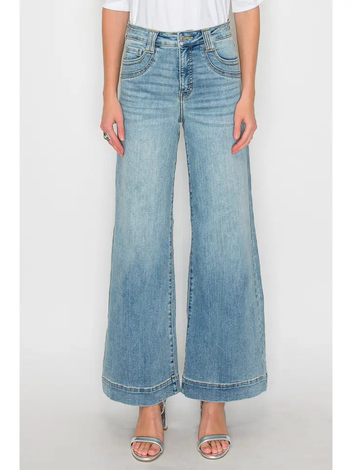 Kimberly Tummy Control Wide Leg Jeans